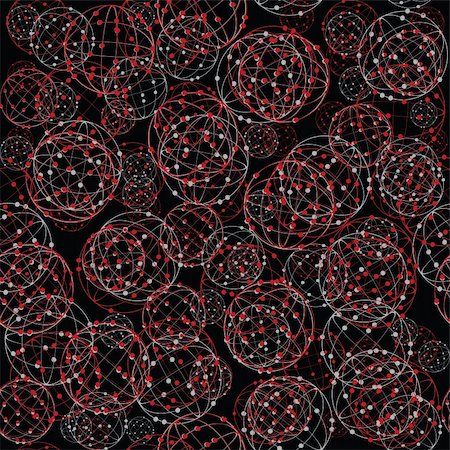simsearch:400-05250751,k - Abstract balls on black background Stock Photo - Budget Royalty-Free & Subscription, Code: 400-05250751