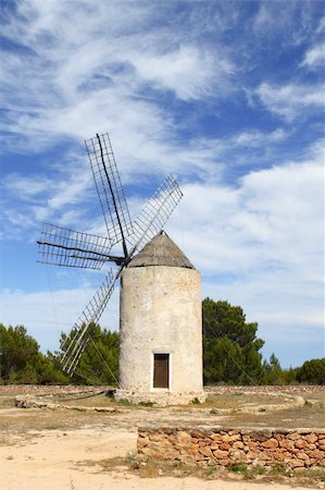 simsearch:400-04470243,k - balearic islands windmill wind mills Spain traditional culture Photographie de stock - Aubaine LD & Abonnement, Code: 400-05251599