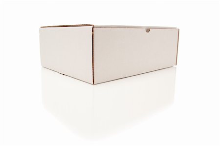 simsearch:400-05334937,k - Blank White Carboard Box Isolated on a White Background. Stock Photo - Budget Royalty-Free & Subscription, Code: 400-05251637