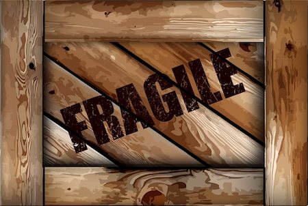 simsearch:400-07097562,k - Grunge fragile wooden box background. This is vector illustration Stock Photo - Budget Royalty-Free & Subscription, Code: 400-05251901