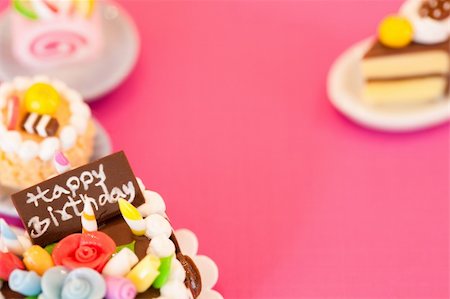 A birthday cakes. Celebration collection. Stock Photo - Budget Royalty-Free & Subscription, Code: 400-05252392