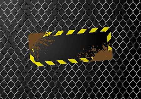 simsearch:600-02038306,k - Blank sign on a chain link fence. Available in jpeg and eps8 formats. Photographie de stock - Aubaine LD & Abonnement, Code: 400-05252767