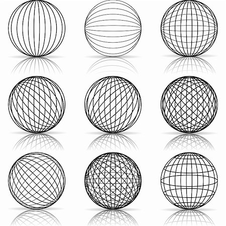 Illustration of construction of the ball on a white background. Stock Photo - Budget Royalty-Free & Subscription, Code: 400-05253322