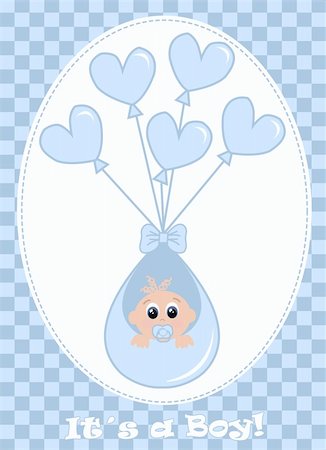 a celebration card for newborn baby Stock Photo - Budget Royalty-Free & Subscription, Code: 400-05253369