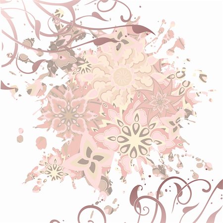 simsearch:400-05255140,k - floral background, this  illustration may be useful  as designer work Stockbilder - Microstock & Abonnement, Bildnummer: 400-05253488