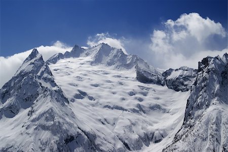 simsearch:400-05149140,k - Glacier. Caucasus Mountains. Dombay. Stock Photo - Budget Royalty-Free & Subscription, Code: 400-05253741