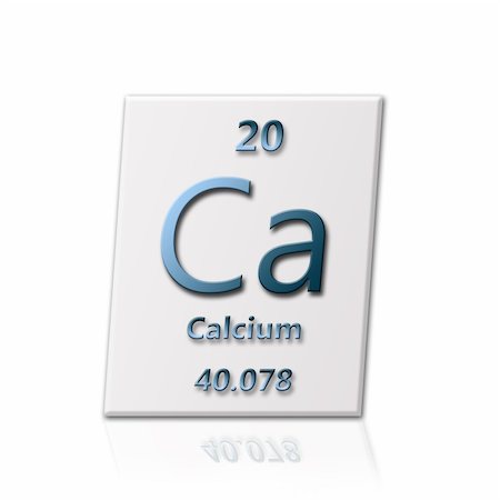There is a chemical element calcium with all information about it Stockbilder - Microstock & Abonnement, Bildnummer: 400-05264483