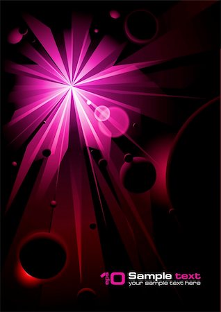 pink star backgrounds - Abstract pink Starlight vertical vector illustration on black background. Stock Photo - Budget Royalty-Free & Subscription, Code: 400-05264881