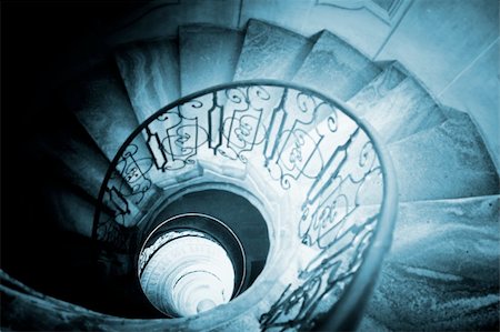 simsearch:400-04736949,k - Very old spiral stairway case Stock Photo - Budget Royalty-Free & Subscription, Code: 400-05265531