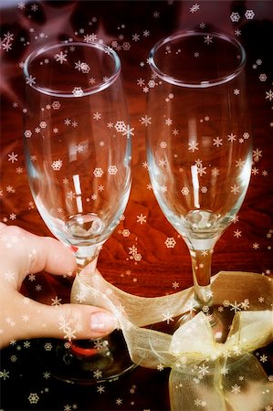 simsearch:400-05027600,k - New year party with champagne glasses Stock Photo - Budget Royalty-Free & Subscription, Code: 400-05265540