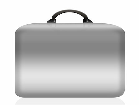 silver briefcase Fotografie stock - Microstock e Abbonamento, Codice: 400-05266302