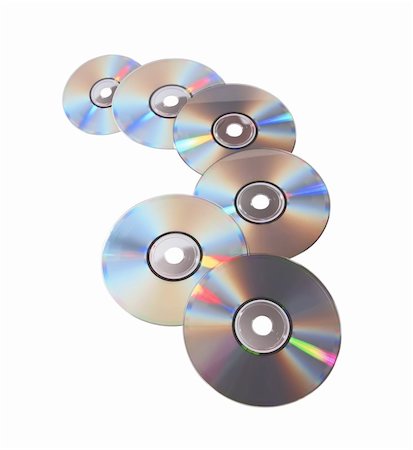 royal ontario museum - Many DVD diskes arranged at the white background Stock Photo - Budget Royalty-Free & Subscription, Code: 400-05266865