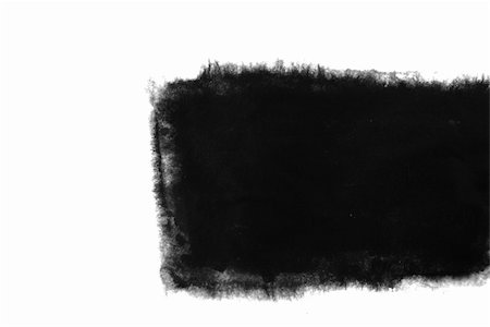 black square inkblot in a white background, Photographie de stock - Aubaine LD & Abonnement, Code: 400-05267185