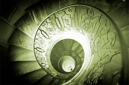 simsearch:400-04736949,k - Very old spiral stairway case Stock Photo - Budget Royalty-Free & Subscription, Code: 400-05267715