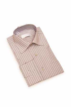 simsearch:400-06848154,k - Striped shirt isolated on the white background Foto de stock - Royalty-Free Super Valor e Assinatura, Número: 400-05267758