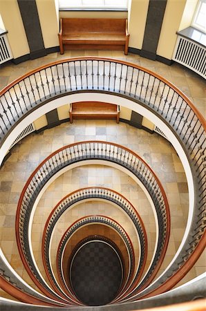 spiral staircase people - Spiral staircase - Scnadinavian Interior Design Stock Photo - Budget Royalty-Free & Subscription, Code: 400-05267888