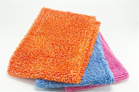 Pile of various multicolor microfibre cloths Stock Photo - Budget Royalty-Free & Subscription, Code: 400-05267981
