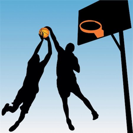 simsearch:400-04385920,k - vector illustration of basketball players Stock Photo - Budget Royalty-Free & Subscription, Code: 400-05268167