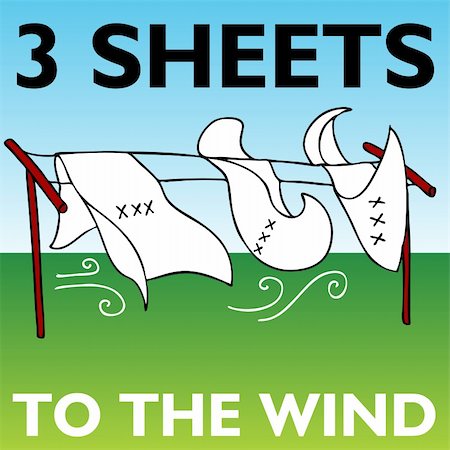 An image representing three sheets to the wind. Stock Photo - Budget Royalty-Free & Subscription, Code: 400-05268456