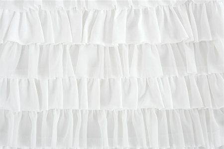 frilled - pleated skirt fabric fashion in white closeup detail macro Foto de stock - Super Valor sin royalties y Suscripción, Código: 400-05268707