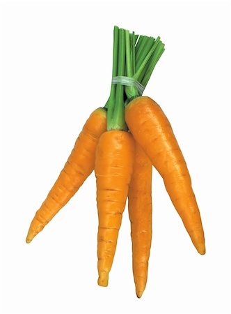 simsearch:400-04277065,k - Fresh tasty carrots isolated on white background Stockbilder - Microstock & Abonnement, Bildnummer: 400-05268922