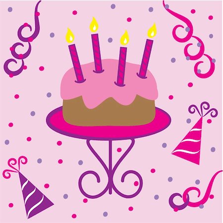 simsearch:400-04615795,k - Pretty fancy birthday cake Stockbilder - Microstock & Abonnement, Bildnummer: 400-05269150