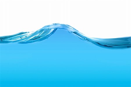 Blue water line isolated on a white background. Foto de stock - Super Valor sin royalties y Suscripción, Código: 400-05269634