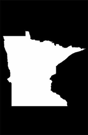 State of Minnesota - black background Stockbilder - Microstock & Abonnement, Bildnummer: 400-05260308