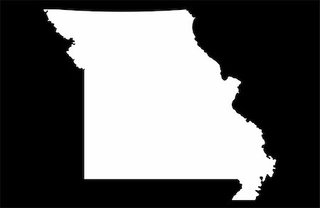 State of Missouri - black background Stockbilder - Microstock & Abonnement, Bildnummer: 400-05260310