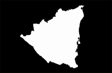 Republic of Nicaragua - black background Photographie de stock - Aubaine LD & Abonnement, Code: 400-05260324