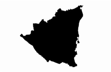 Republic of Nicaragua - white background Photographie de stock - Aubaine LD & Abonnement, Code: 400-05260323