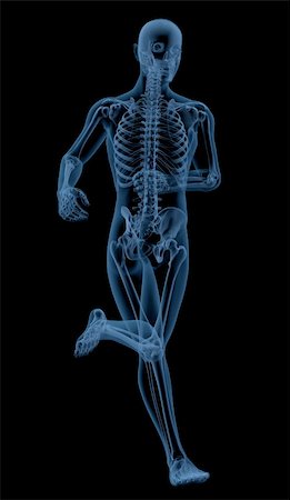 simsearch:400-04280645,k - 3D render of a skeleton running Photographie de stock - Aubaine LD & Abonnement, Code: 400-05260489