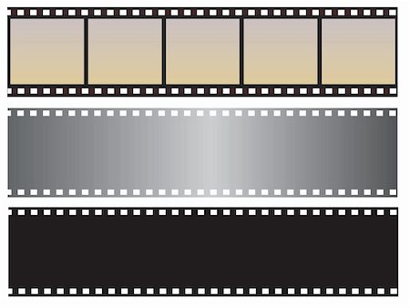 film reel picture borders - The collection of photographic film. Vector illustration. Vector art in Adobe illustrator EPS format, compressed in a zip file. The different graphics are all on separate layers so they can easily be moved or edited individually. The document can be scaled to any size without loss of quality. Stock Photo - Budget Royalty-Free & Subscription, Code: 400-05261265