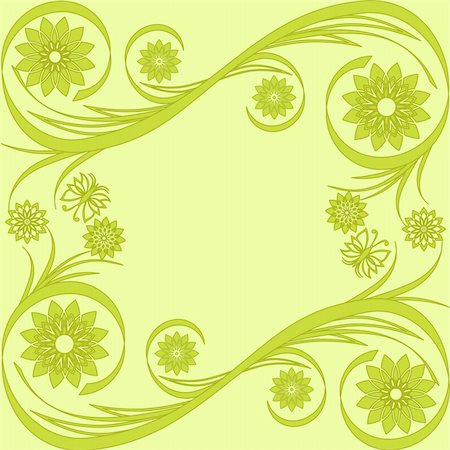 vector illustration of a floral ornament Stockbilder - Microstock & Abonnement, Bildnummer: 400-05261374