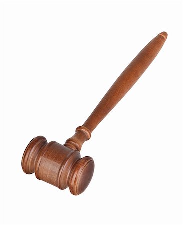 simsearch:400-04153303,k - wooden gavel isolated on pure white background Foto de stock - Royalty-Free Super Valor e Assinatura, Número: 400-05261458