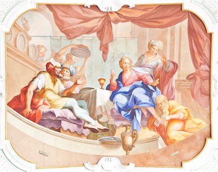 simsearch:400-06083493,k - An image of a beautiful religious fresco in Ochsenhausen Germany Photographie de stock - Aubaine LD & Abonnement, Code: 400-05261575