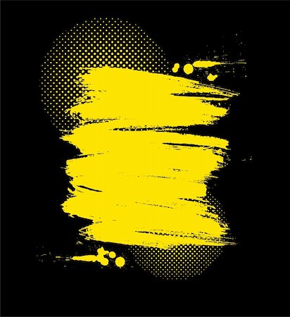 simsearch:400-04160269,k - Vector color paint grunge background in yellow and black color. Stock Photo - Budget Royalty-Free & Subscription, Code: 400-05261656