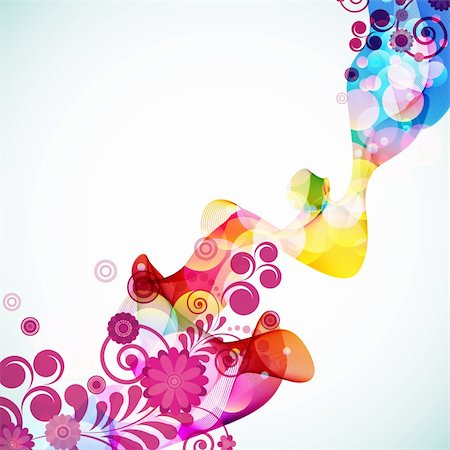 Abstract Floral Wave Stock Photo - Budget Royalty-Free & Subscription, Code: 400-05261868