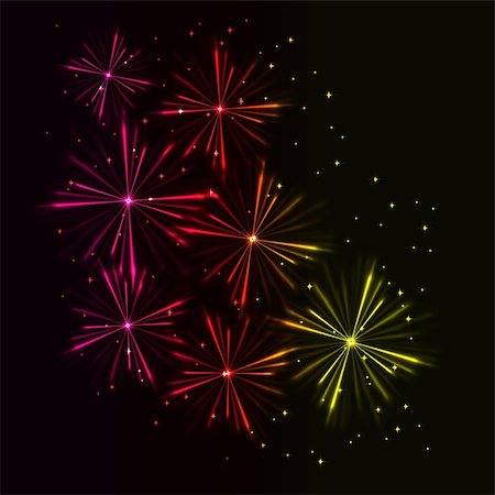 firework backdrop - fireworks background Photographie de stock - Aubaine LD & Abonnement, Code: 400-05261863