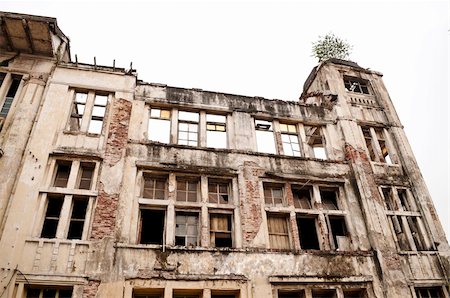 Ruined building in Old town Jakarta, indonesia Stock Photo - Budget Royalty-Free & Subscription, Code: 400-05261900