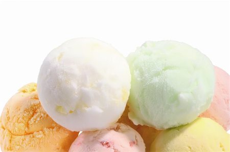 fruit ice cream Stock Photo - Budget Royalty-Free & Subscription, Code: 400-05262679