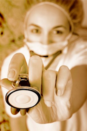 Professional young doctor at work. Close up. Stock Photo - Budget Royalty-Free & Subscription, Code: 400-05263187