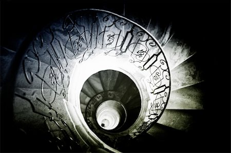 simsearch:400-04736949,k - Very old spiral stairway case Stock Photo - Budget Royalty-Free & Subscription, Code: 400-05263209