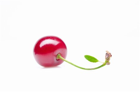 simsearch:400-04859130,k - Isolated cherry Photographie de stock - Aubaine LD & Abonnement, Code: 400-05263345