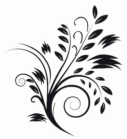 Tattoos in the form of an abstract bouquet. Vector illustration. Vector art in Adobe illustrator EPS format, compressed in a zip file. The different graphics are all on separate layers so they can easily be moved or edited individually. The document can be scaled to any size without loss of quality Stock Photo - Budget Royalty-Free & Subscription, Code: 400-05263545