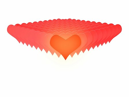 simsearch:400-04783263,k - 3D red heats valentine love Stock Photo - Budget Royalty-Free & Subscription, Code: 400-05274118