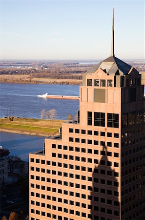 Tall buildings in downtown of Memphis, TN. Fotografie stock - Microstock e Abbonamento, Codice: 400-05274252