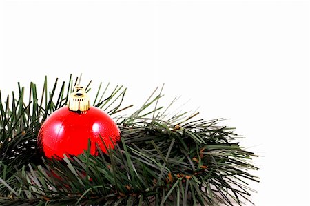 simsearch:400-04723812,k - christmas decoration on white background Stock Photo - Budget Royalty-Free & Subscription, Code: 400-05274733