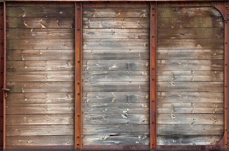 simsearch:400-07097562,k - old wooden wall in rusty metal frame texture Stock Photo - Budget Royalty-Free & Subscription, Code: 400-05275404