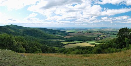 simsearch:400-05927708,k - Stitched Panorama of summer highlands country Stockbilder - Microstock & Abonnement, Bildnummer: 400-05275639
